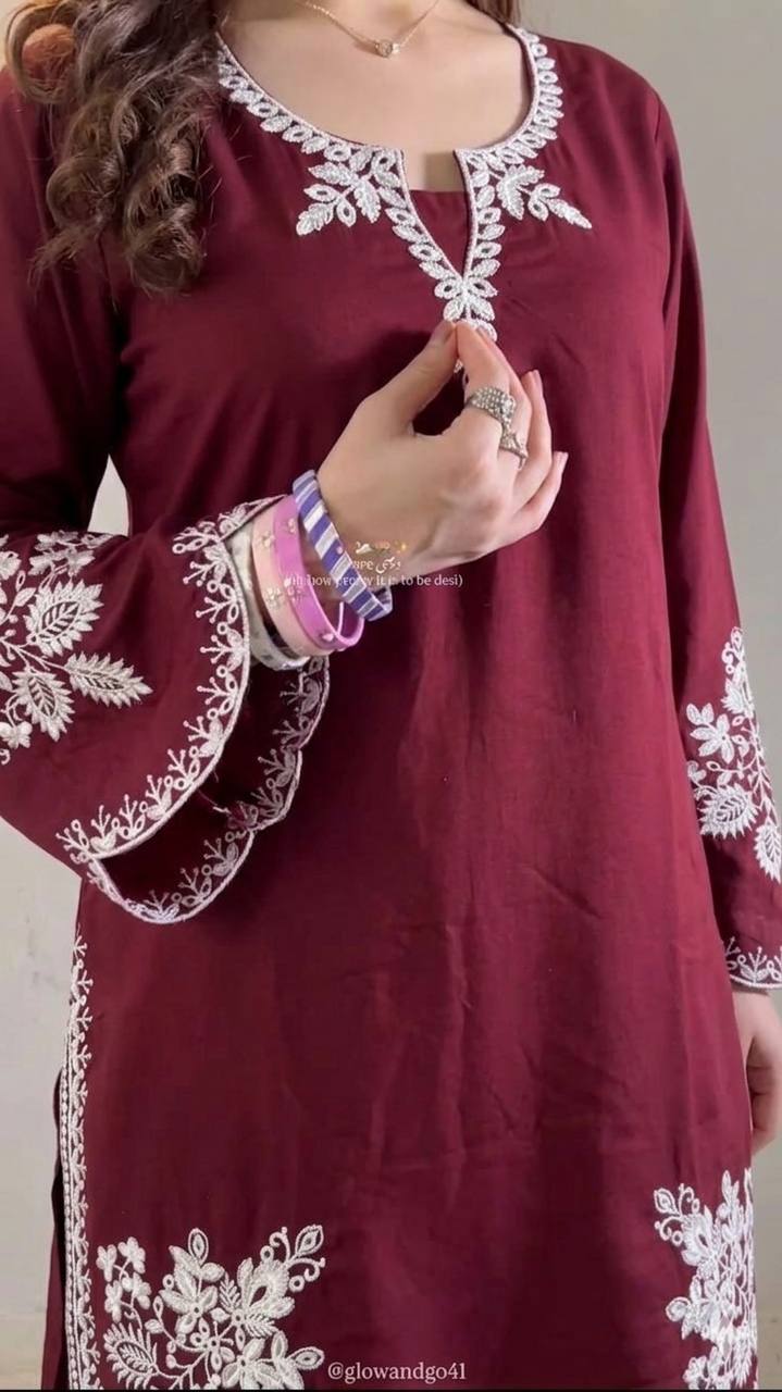 The Cinematic Oxblood Scalloped Silhouette